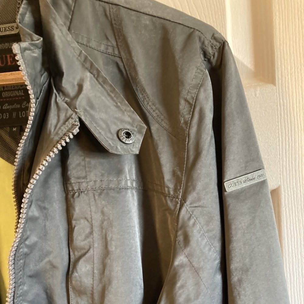 New Guess Performance Jacket Medium Dark Gray - image 3